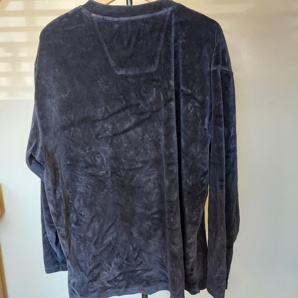 Colours Alexander Julian Mens VelourV Neck Pullover Top XL - Picture 6 of 10